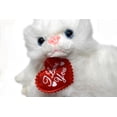 thumbnail image 3 of 2 Piece Set White Long-Haired I Love You Kitty Cat with Red I Love You Heart TOY-PC 01, 3 of 7