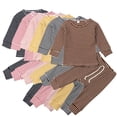 thumbnail image 2 of PENGXIANG Baby Boy or Girl Gender Neutral Striped Top & Pants  2pc Outfit Set, 2 of 4