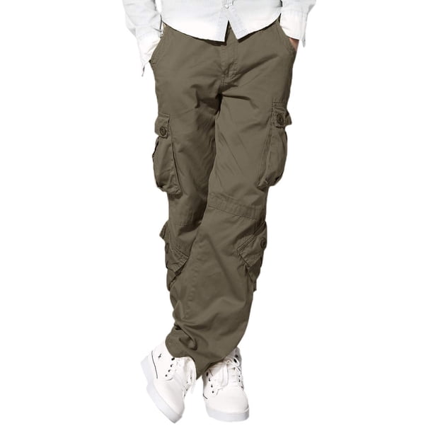 Pantalones Cargo Match Wild Color Caqui Claro Talla 44
