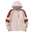 thumbnail image 4 of Eltusu Boys Jackets with Pockets, Zip up Windproof Waterproof Hooded Spring Fall Outerwear Pink Size 6-7 T, 4 of 7