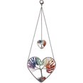 thumbnail image 1 of Heart Chakra Healing Crystal Tree of Life Hanging Ornament Wire Quartz Gemstone Wall Hanger Home Office Windows Decoration Meditation Balancing, 1 of 5