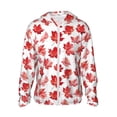 thumbnail image 2 of Lsque Realistic Maple Leaf UPF 50+ Lightweight Sun Protection Men's Women's Long Sleeve Shirt, Hoodie Performance -X-Large, 2 of 9