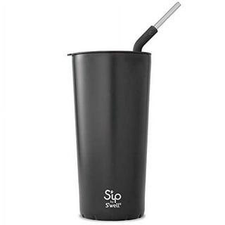 Wharick 6 -Pack Reusable Hard Plastic Clear Straws, with Cleaning Brush -  for 20/30/40 oz Tumbler Straws
