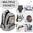 thumbnail image 5 of HUISEFOR Duck Camo School Backpack for Kids 17 Inch School Bag Backpack for School, Large Capacity Flap Backpack with Adjustable Shoulder Strap Ages 6-12 Back to School, 5 of 7