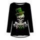 thumbnail image 4 of Ichuanyi liquidación moda femenina Día de San Patricio Camiseta de manga larga con cuello redondo ICHUANYI WER202308210138, 4 of 5
