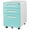 Blue, variant on MIIIKO 3-Drawer Rolling File Cabinet, Metal Mobile File Cabinet with Lock, Filing Cabinet Under Desk fits Legal/Letter/A4 Size for Home/Office