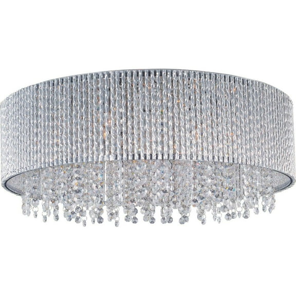 ET2 Lighting - Spiral-10 Light Flush Mount in Mediterranean style-22 Inches wide