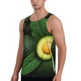 thumbnail image 2 of Fotbe Fresh Avocados Pattern Men's Quick Dry Workout Tank Top Gym Muscle Tee Fitness Bodybuilding Sleeveless T Shirt Breathable Workout Shirt-Small, 2 of 9