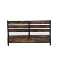 thumbnail image 6 of King Size Storage Bed Frame with 6 Drawers, Rustic Oak Black Platform Bed, No Box Spring Needed, Sturdy Metal and Wood Construction, 6 of 6