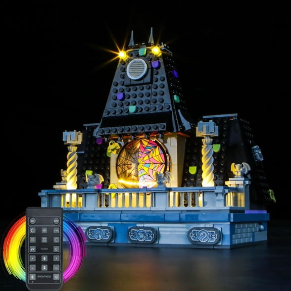 Upgraded Led Light Kit Compatible with Lego Wednesday & Enid's Dorm Room Building Set, RC Version Compatible with Lego 76781 (Model Not Included)