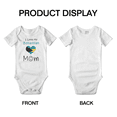 thumbnail image 3 of I Love My Bahamian Mom Baby Rompers Baby Bodysuit (White, 0-3 Months), 3 of 5