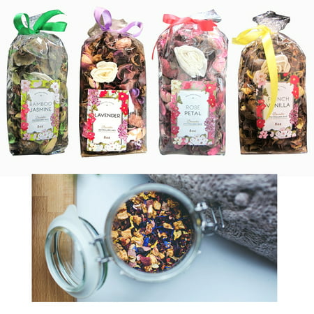 4 X Fragrance Potpourri Bags Scented Decorative Spice 8 oz Assortment Blend (Best Flowers For Potpourri)