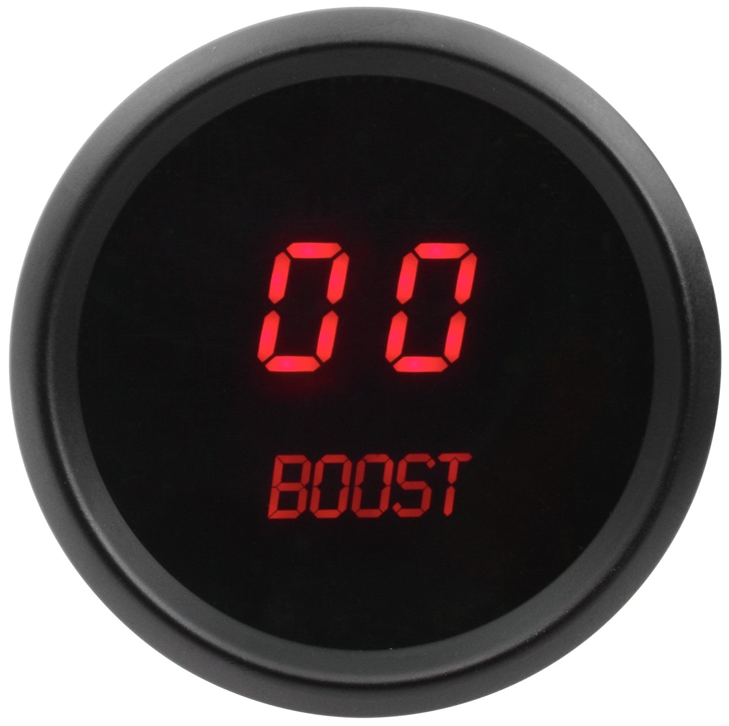 JEGS 41463 Boost Gauge LED Digital 2 1/16 in. Diameter Microprocessor