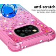 thumbnail image 4 of Phone Case for Xiaomi Poco X3 NFC, Case for Xiaomi Poco X3 Pro, Shiny Bling Quicksand Effect TPU Bumper Case with Four Corners Protection Cover for Xiaomi Poco X3 NFC/X3 Pro, Pink Blue, 4 of 14