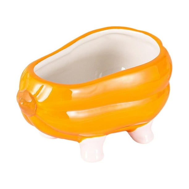 Contenedor de cerámica con diseño de erizo y hurón, con diseño creativo de calabaza y dibujos animados bañera