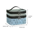thumbnail image 3 of XMMSWDLA Zippered Tote Bag, Portable Bathroom Travel Bag In Waterproof Clear PVC Double Layer Cosmetic Bag, 3 of 5