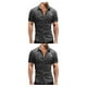 thumbnail image 3 of Camisa vaquera Sonducket para hombre con bolsillos manga corta Gris claro 3XL 2Conjunto, 3 of 6