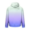 thumbnail image 3 of Txeol Men's Graphic Hoodie Sweatshirt Gradient Color Long Sleeve Hooded Pullover Casual Athletic Drawstring Hoodies,Purple,XXL, 3 of 6