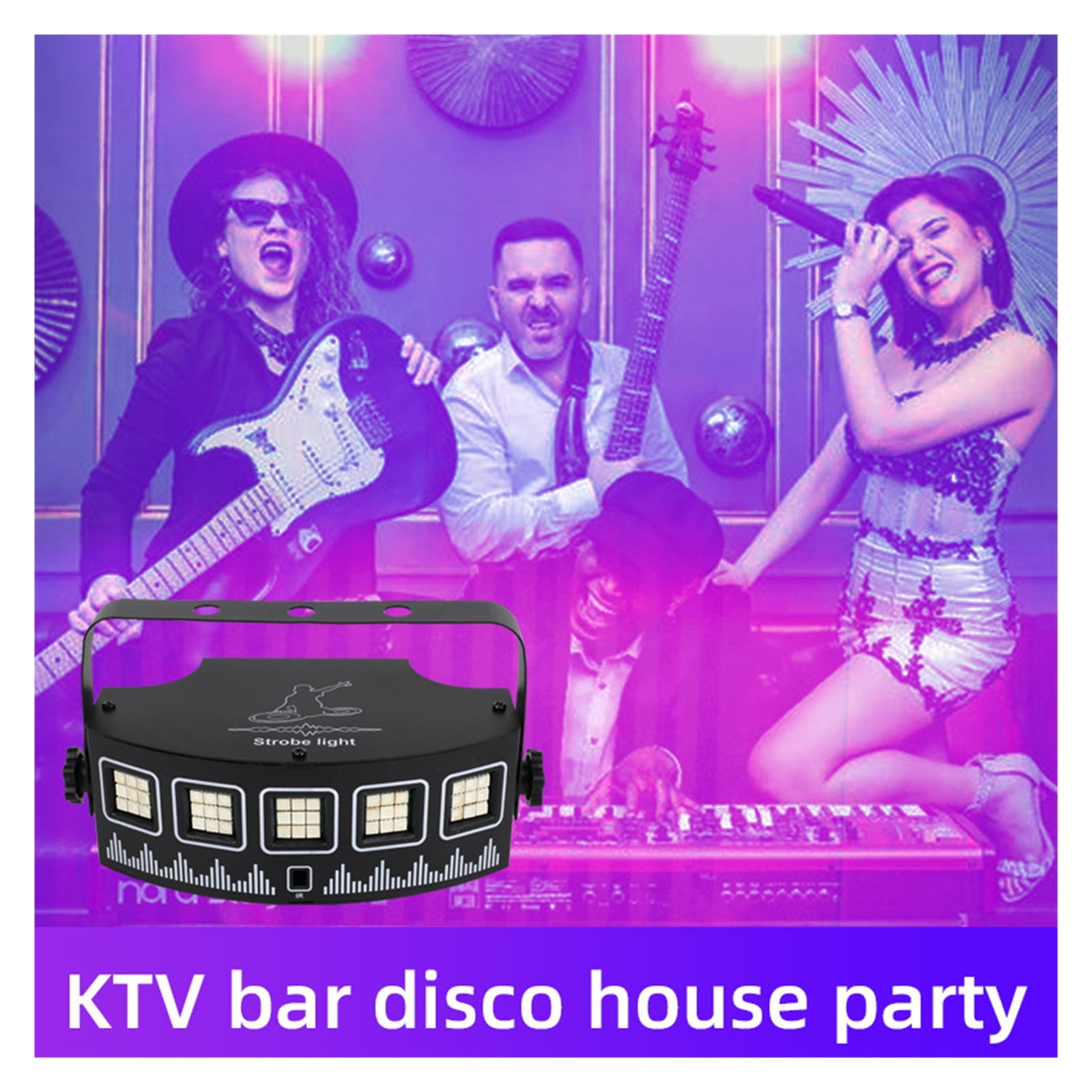 USB DJ Strobe Light With Remote For Disco Party Holiday Xmas Music Club Bar Dance Sound Activated Flash LED RGB Stage Lighting