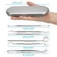 thumbnail image 5 of LotFancy 6Pcs Dental Tools, Dental Pick for Teeth Cleaning, Stainless Steel Hygiene Kit with Case, 5 of 9