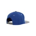 thumbnail image 3 of Top Headwear Polyester Two-Tone Flat Bill Snapback - Royal/Grey, 3 of 3