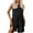 #1_Black, variant on Womens Ribbed Knit Romper - Sleeveless Crew Neck Short Overalls with Pockets, Loose Casual Jumpsuit for Summer (Comfy & Breathable)