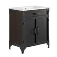 thumbnail image 2 of Modway Steamforge 30" Bathroom Vanity in White Black, 2 of 10