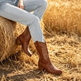 thumbnail image 6 of Ecetana Cowboy Boots for Women Wide Calf Embroidered Western Cowgirl Boots, 6 of 7