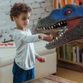thumbnail image 2 of OUTAD Dinosaur Hand Puppets Soft Rubber Dinosaur Toys Jurassic Raptors Realistic Puppet Dinosaur Hand Puppet, 2 of 8