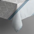 thumbnail image 3 of Blue Geometric Striped Pattern Rectangle Tablecloth 60"x120",Waterproof Polyester Rectangle Table Cloth, Wipeable Spillproof Polyester Tablecloth for Dining, Camping, Indoor and Outdoor, 3 of 6