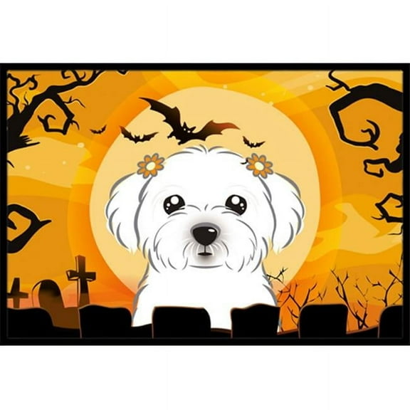 Halloween Maltese Indoor & Outdoor Mat, 24 x 36 in.