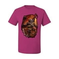 thumbnail image 2 of Wild Bobby, Enraged Angry Flying Dragon, Pop Culture, Men Graphic Tees, Fuschia, 5XL, 2 of 3