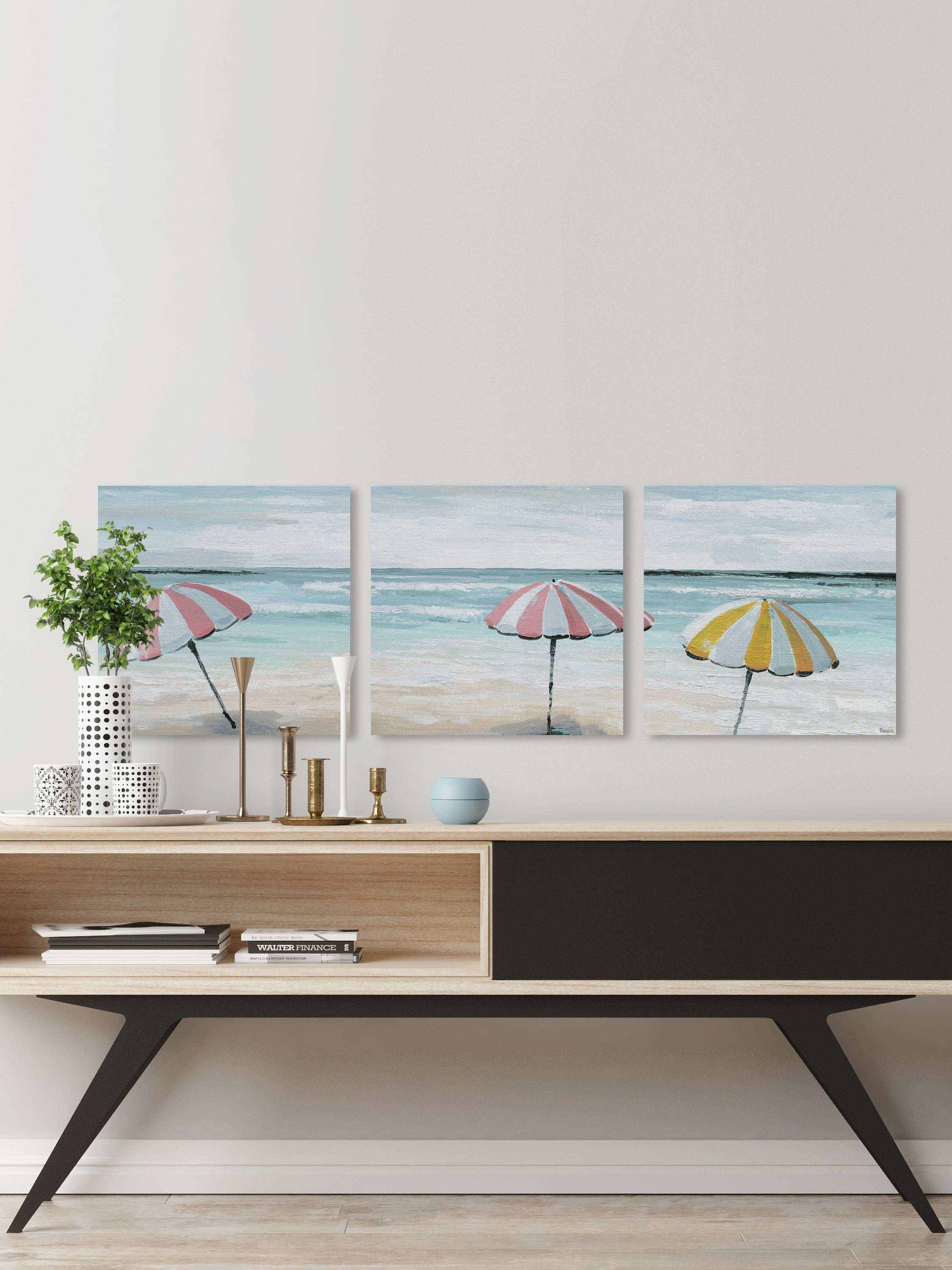 Candy-Colored Tents Triptych