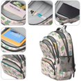 thumbnail image 4 of Dinosaur and Leaf Pink Pattern Cute School Backpack Bag with Padded Back and Adjustable Shoulder Straps 16.9 X 12.6 X 5.9 Inches, 4 of 5