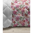 thumbnail image 3 of Watercolor Down Alternative Comforter, Nature Inspired Composition with Pink Garden Flora Vintage Petals, Microfiber Quilt for All Season, 5 Sizes, Navy Blue Coral, by Ambesonne, 3 of 3