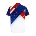 thumbnail image 5 of American Flag Shirts for Men Patriotic Shirt Mens Red White and Blue Shirt Mens Fourth of July Shirt Memorial Day Shirts Men Printed Hort Sleeve Turndown Collar Blouse, 5 of 5