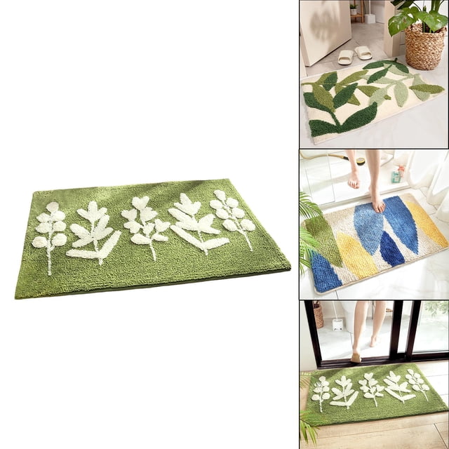mbras de de Microfibra 17.72x25.59 Pulgadas Suave Decorativa Fuerte Bajo Underante Absorbente Absorbente Antideslizante mbras Antidesliza Yeyu-b