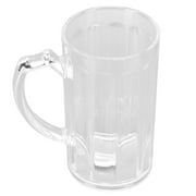 Mgaxyff Glass Mug,Beer Steins Mug,Beer Mug 500ML Large Capacity Environmental Friendly Comfortable Handle Lightweight Portable Glass Mug