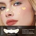 thumbnail image 2 of 10 tatuajes temporales de corazones con purpurina, pecas doradas, parches de maquillaje impermeables con motas de corazones brillantes., 2 of 5