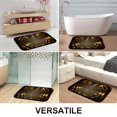thumbnail image 6 of 1pc Golden Hexagonal Tunnel Absorbent Non-Slip Bathroom Thickened Flannel Rug Decor,Soft,Quick Drying,Suitable For Indoor/outdoor Use,Bathrooms,Bedrooms,Kitchens,Terrace,Laundry Rooms,16"x24", 6 of 9