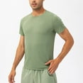 thumbnail image 1 of DPTALR Combinaison de Course Ample pour Homme de Printemps, Absorbant la Sueur, Respirante, Entraînement Physique, Décontractée, Manches Courtes, Col Rond, Haut/chemise, 1 of 8