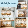 thumbnail image 6 of Fall Pumpkins Sink Skirt for Bathroom, Self-Adhesive Under Sink Curtain, Thanksgiving Harvest Eucalyptus Maple Leaf Hide Pipes & Storage Fabric Cabinet Skirt Cover for Kitchen Laundry 32"x55", 6 of 8
