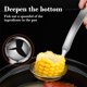 thumbnail image 5 of Cuchara coladora de acero inoxidable 304 | Cucharón grande con mango aislante resistente al calor | Utensilio de cocina duradero y resistente a la oxidación para servir caldos, guisos y sopas | Ap, 5 of 5