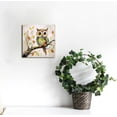 thumbnail image 4 of JEUXUS Curious Owl Painting for Wall, Quirky Cute Owl Picture Canvas Art for Living Room Bedroom Wall Decor, 16x16in, Gallery Wrapped, 4 of 4