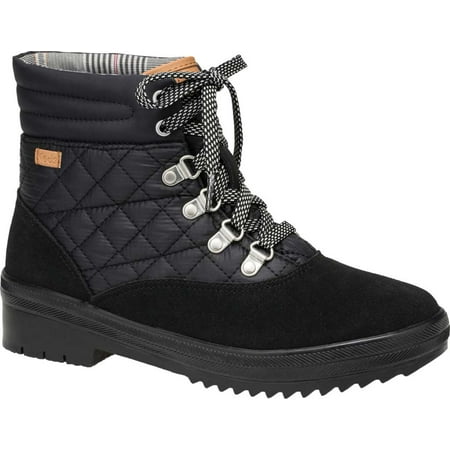 

Women s Keds Camp Suede Quilted Nylon WX Boot Black Suede/Quilted Nylon 9 M