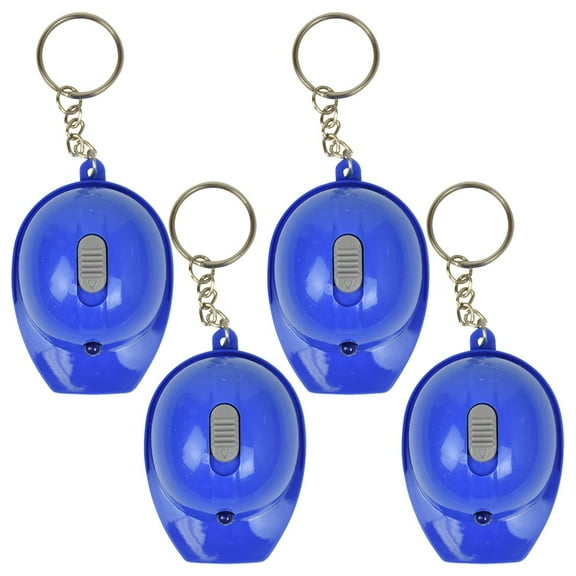 SandT Collection Hard Hat Flashlight Keychain Beer Opener | 4 Count-Blue