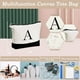 thumbnail image 4 of YOOLIFE Bolsa de lona con inicial y bolsa de maquillaje, regalos de cumpleaños personalizados para mujeres, mamá, hija, hermana, amigas, maestra, regalos de boda para dama de honor, 4 of 5