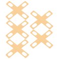 thumbnail image 1 of Houderco 10Ud Placas Shims De Latón Para Soporte Y Ajuste De Mástil En Guitarras Y Bajos, 1 of 8
