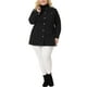 thumbnail image 2 of Chaqueta de mezclilla para mujer de talla grande Agnes Orinda con botones y mangas largas 3X negra, 2 of 6