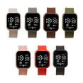 thumbnail image 5 of Fasijew Sporty Watch Square Dial Watch Earth Design Sport Watch Square Dial Touch Screen Big Number LED Digital Watch Silicone Wristband, 5 of 7